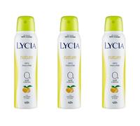 LYCIA Nature Deodorante Spray, Zero Sali di Alluminio, con Zenzero e Yuzu, 150ml, Confezione da 3