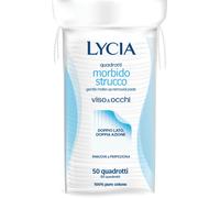 lycia Quadrotti Morbidi Struccanti 100% Cotone 50 Pezzi