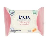 Lycia - Salviette Struccanti per Pelli Secche e Sensibili, Salviette Struccanti per Viso e Occhi, con Latte D'Avena, in tessuto 100% naturale, 20 pezzi