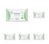 Lycia, Salviettine Intime Formula Fresca con Azione Anti-Odore, Eco Tessuto 0% Plastica Gettabile nel WC, Formula con Estratto di Menta, Clinicamente Testate, pH 4.5, 12 pezzi (Confezione da 5)