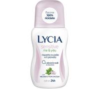 Lycia - Sensitive Me&You Deodorante Roll on, Senza Alcool, Senza Sali di Alluminio, Efficacia 72 ore, profumo di Melissa e Fiori d’Acqua, 50ml
