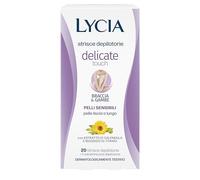 Lycia depilatorie strisce corpo pelli sensibili braccia & gambe 20 pz