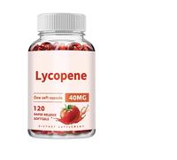 Lycopene 40mg 120 Softgel Prostata/Cuore Salute Puritano senza Glutine / Non Ogm