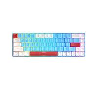 Lycuiw T8 68 tasti RGB Mini tastiera meccanica da gioco Macro Programmazione Tastiere da gioco meccaniche cablate al 60% per computer portatile Gamer (Interruttore blu Gundam Edition)