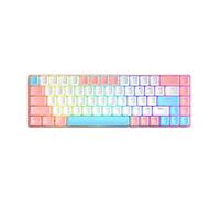 Lycuiw T8 68 tasti RGB Mini tastiera meccanica da gioco Macro Programmazione Tastiere da gioco meccaniche cablate al 60% per computer portatile Gamer (Interruttore blu edizione gesso)