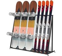 LYDBMYT Porta Snowboard in Metallo, Porta Sci Verticale, Porta Sci/Skateboard/Monopattino, Stazione sciistica, casa, espositori per Negozi