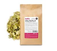 Lydea Tè greco di montagna biologico 120g, tradizionale e autentica tisana greca a foglie sciolte Sideritis, naturalmente senza caffeina, praticamente tagliata
