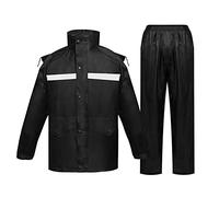 LYDHDY Cerata antipioggia uomo kit Impermeabile in nylon impermeabile giacca pantaloni set outdoor uomo poncho impermeabile escursionismo portatile giacca antipioggia spessa impermeabile invernale