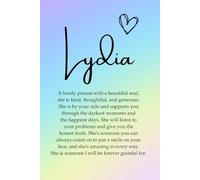 Lydia: A unique, personalised notebook, a great gift for women and girls, ideal for coworkers, work colleagues and best friends, the perfect notebook for goal setting and journaling
