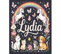Lydia Personalized Notebook: Contains select sheets w/inspirational quotes and is perfect for journaling, note taking, or just having fun and getting ... sized (8.5x11) perfect for notes or big jobs.