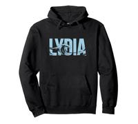 Lydia Sea Waves - Nome Personalizzato Ocean Beach Art Felpa con Cappuccio