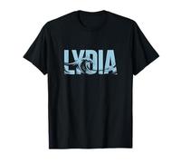 Lydia Sea Waves - Nome Personalizzato Ocean Beach Art Maglietta
