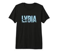 Lydia Sea Waves - Nome Personalizzato Ocean Beach Art Maglietta Premium