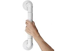 LYDSB Barra di Sostegno Antiscivolo Luminosa per Il Bagno, Barre portasciugamani, Barra Dritta sicura e Solida, Tubo Esterno in Nylon, Particelle Grandi (Colore: Bianco, Dimensioni 70 cm