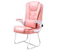 LYDSB Chaise de Bureau Moderne en Cuir PU avec accoudoirs, Chaise de conférence robuste et Confortable pour Salle d'attente, Salle à Manger ou Bureau de jeu