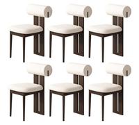 LYDSB Ensemble de 2, 4 ou 6 chaises de Salle à Manger élégantes en Bois massif - Sièges de Cuisine et de Restaurant robustes avec Une capacité de Charge élevée - Design élégant pour salo