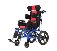 LYDSB Fauteuil roulant inclinable Ultra-léger à dossier Haut pour personne à mobilité réduite - Fauteuil roulant Manuel Pliable et réglable, Adulte/Enfant, 36 cm - avec Roue arrière Anti