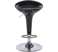 LYDSB Tabourets de Bar modernes Sans dossier, Hauteur réglable de 60 à 80 cm, pivotants à 360°, pour Bar, Bistro, Salle à Manger, élégants et confortables (Noir)