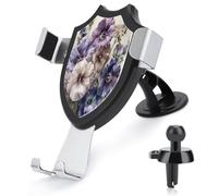 LYDSKGEQ Supporto per telefono per auto, un bouquet di fiori con stampa a ventosa, adatto per cruscotto auto, parabrezza, prese d'aria.