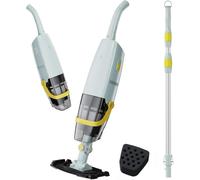 Lydsto S1 Aspirapolvere per Piscina Senza Fili con Asta Telescopica, Aspiratore Piscina a Batteria Lavora 60 Minuti, Aspirazione 18GPM, per Piscine SPA