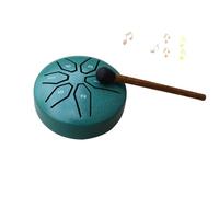 LYEAA 3 pollici 6 note Strumenti a percussione con maglio Strumenti di guarigione del suono Strumento a tamburo a pioggia for intrattenimento Meditazione Yoga Regali Zen