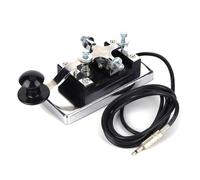 LYEAA Acciaio inossidabile Morse Code CW Trainer Learner CW Telegraph Radio onde corte CW Telegrafo Chiave a onde corte Radio Comunicazione Aiuti didattici
