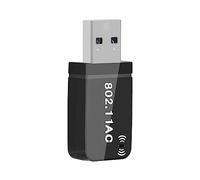 LYEAA Adattatore USB WiFi Dual Band 2,4 GHz/5 GHz Scheda di rete wireless USB compatibile con Windows 7/8/8.1/10/11 Plug and Play