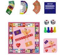 LYEAA Adultopoly Gioco da tavolo Coppia for adulti Opoly Gioco da tavolo Gioco for coppie portatile Regali di San for lui Il suo fidanzato Fidanzata