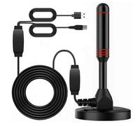 LYEAA Antenna TV digitale DAB Amplificata per Interni con Amplificatore Antenna Set DVB-T2 Outdoor HD