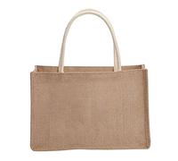 LYEAA Boa for la Spa Portatile, Boe in Juta, Boa lla Spa Riutilizzabile for la Spa da Spiaggia con Manico (Manico in Corda Bianca 32x22x13cm)