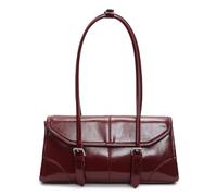 LYEAA Borsa a tracolla da donna, stile retrò, impermeabile, in pelle PU, per lavoro e viaggi, Porpora, 11.81x9.06x4.72inch