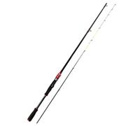 LYEAA Canna da baitcasting Canna da pesca in fibra di carbonio Canna da viaggio portatile for la pesca alla carpa del luccio (nero 1,8 m)