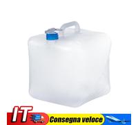 LYEAA Contenitore per acqua trasparente pieghevole da 10 l, per interni ed ester