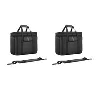 LYEAA Custodia impermeabile portatile per centrale elettrica Ecoflow Delta 3 Plus/generatore solare Delta 2, Nero 2 pezzi., 11.81x7.48x3.94inch