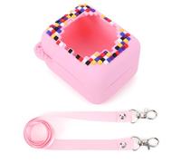 LYEAA Custodia protettiva in silicone Custodia protettiva antiurto Custodia protettiva antigoccia Lavabile con cordino per il giocattolo virtuale interattivo Bitzee Digital Pet (Rosa)