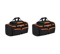 LYEAA Custodia protettiva portatile per party box on-the-go con tasche multiple, Nero 2 pezzi., 15.35x9.45x5.12inch