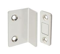 LYEAA Fermaporta senza punzonatura Forte magnete a forma di L Chiudiporta for armadio Ultra sottile Anti collisione Hardware for mobili (Bianco)