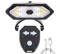 LYEAA Indicatore di direzione Impermeabile Luce di Sicurezza 900mAh Lampada di Avvertimento LED Telecomando Wireless Intelligente Micro USB Ricaricabile for M365 Pro 2 MI 4