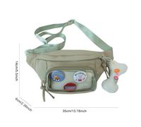 LYEAA Ita Bag - Marsupio a tracolla, per donne e ragazze, colore: verde, nero/rosa/bianco, 330.00x300.00x100.00mm/12.99x11.81x3.94inch, alla moda