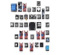 LYEAA Kit modulo sensore 37 in 1 contiene joystick RGB fotosensibile Starter Learning Suite Encoder rotativo Evitamento ostacoli for kit fai da te (borsa)