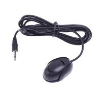 LYEAA Microfono audio vivavoce tipo pasta microfono esterno 3,5 mm pannello strumenti Bluetooth compatibile for autoradio GPS (1 m)