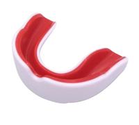 LYEAA Paradenti MMA Arti marziali Paradenti Slim Fit Adulti Junior Paradenti for calcio Wrestling Hockey Lacrosse Boxe for sport da combattimento di contatto (bianco rosso)