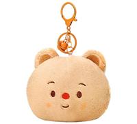 LYEAA Portamonete con orso di peluche Portamonete con animali di peluche Borsa morbida con orsetto carino Portamonete multiuso con portachiavi Kawaii con campana for regali di compleanno for
