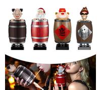 LYEAA Portasigarette Dispenser Creativo for Sigarette Scherzo Giocattolo Regalo (Babbo Natale)