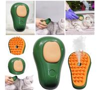 LYEAA Spazzola for gatti for la pulizia 'avocado con porta spray Pettine for toelettatura animali Versatile for rimuovere i peli sciolti aggrovigliati (1 pezzo verde)