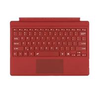 LYEAA Tastiera wireless 5.1 compatibile 7 colori Tastiera tablet retroilluminata a LED Trackpad multi-touch magnetico ricaricabile for Microsoft Surface Pro 3/4/5/6/7 (Rosso)