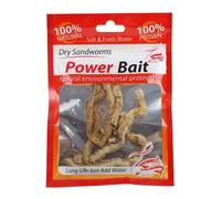 LYEAA Vermi della sabbia secchi Esche da pesca Vermi della sabbia secchi realistici Esche da pesca morbide for la pesca d'acqua dolce in acqua salata