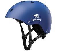 Lyefancy Casco da bici per bambini, per bambini da 2 a 13 anni, per ciclismo, scooter, pattinaggio (colore: blu navy, M)