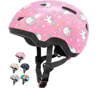 Lyefancy Casco per bambini da 1 a 8 anni, casco per bambini, con personaggi stampati, per bambini, per ciclismo, scooter, skateboard, pattinaggio (unicorno, XS (45-50 cm)