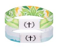 lyehip Braccialetti quotidiani con versi biblici, 2 pezzi, braccialetti con NFC per versi spirituali ed energia, accessori cristiani per fede religiosa, regalo per coppie, donne, credenti, preghiere